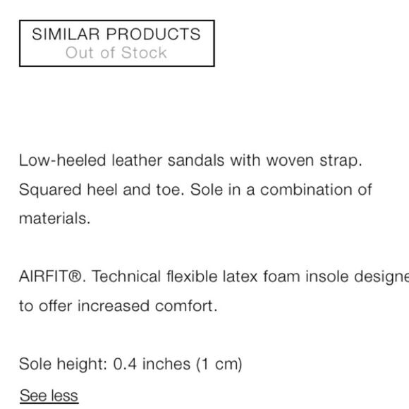 Zara Off White Crème Pink Flat Leather Sandals Shoes Size 8 - Picture 6 of 9